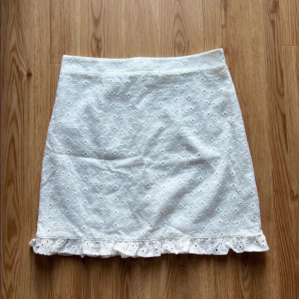 SOLD NWT White Eyelet Skirt